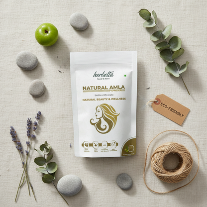 Herbetta Organic Amla Powder - Hair Growth & Scalp Treatment - Herbetta