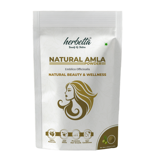 Herbetta Organic Amla Powder - Hair Growth & Scalp Treatment - Herbetta
