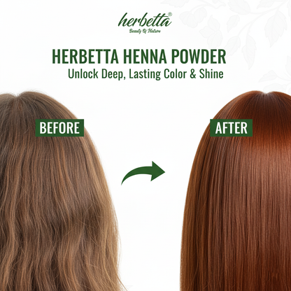 Herbetta Henna Powder - Hair Color & Conditioner - Herbetta