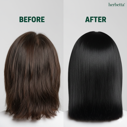 Herbetta Indigo Powder for Hair – Natural Black Dye (Post Henna) - Herbetta