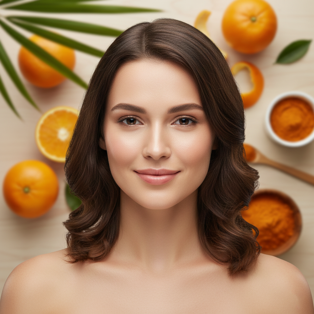 Herbetta Natural Orange Peel Powder - Vitamin C Skin Brightening Face Pack - Herbetta