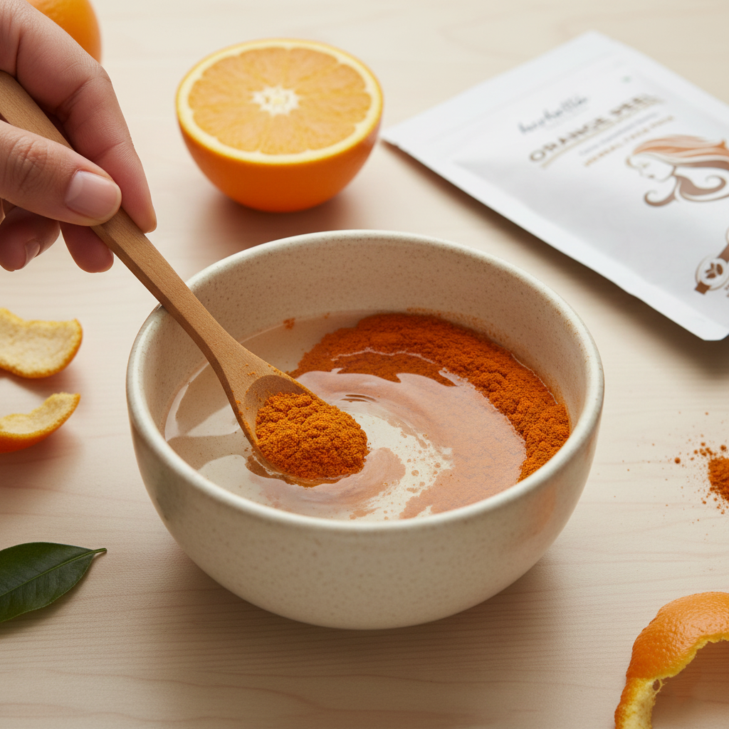 Herbetta Natural Orange Peel Powder - Vitamin C Skin Brightening Face Pack - Herbetta
