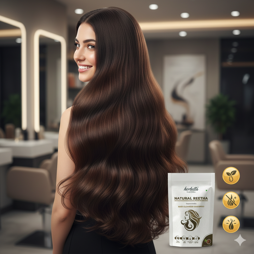 Herbetta Amla Reetha Shikakai Combo – Natural Hair Cleanser & Conditioner 300g - Herbetta