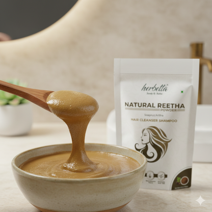 Herbetta Natural Reetha Powder - Hair Cleanser - Herbetta