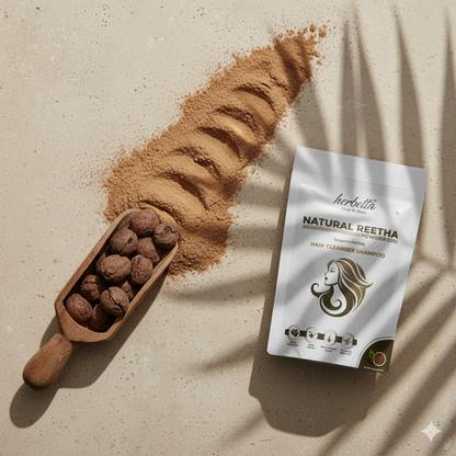 Herbetta Amla Reetha Shikakai Combo – Natural Hair Cleanser & Conditioner 300g - Herbetta