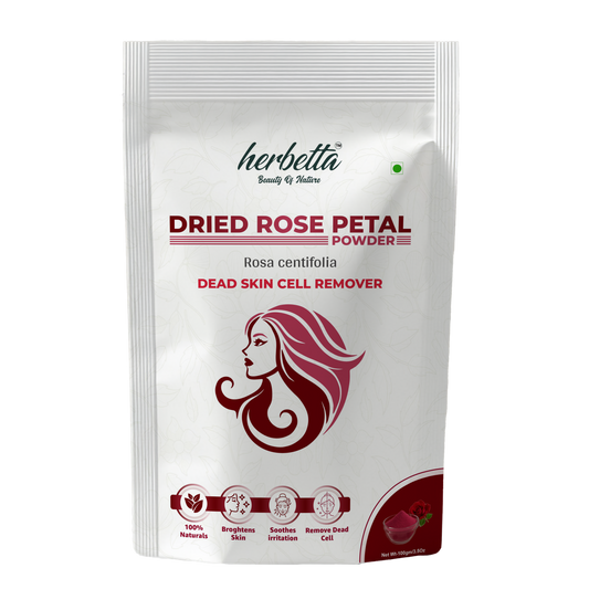 Herbetta Rose Petal Powder for Face & Skin Care - Herbetta