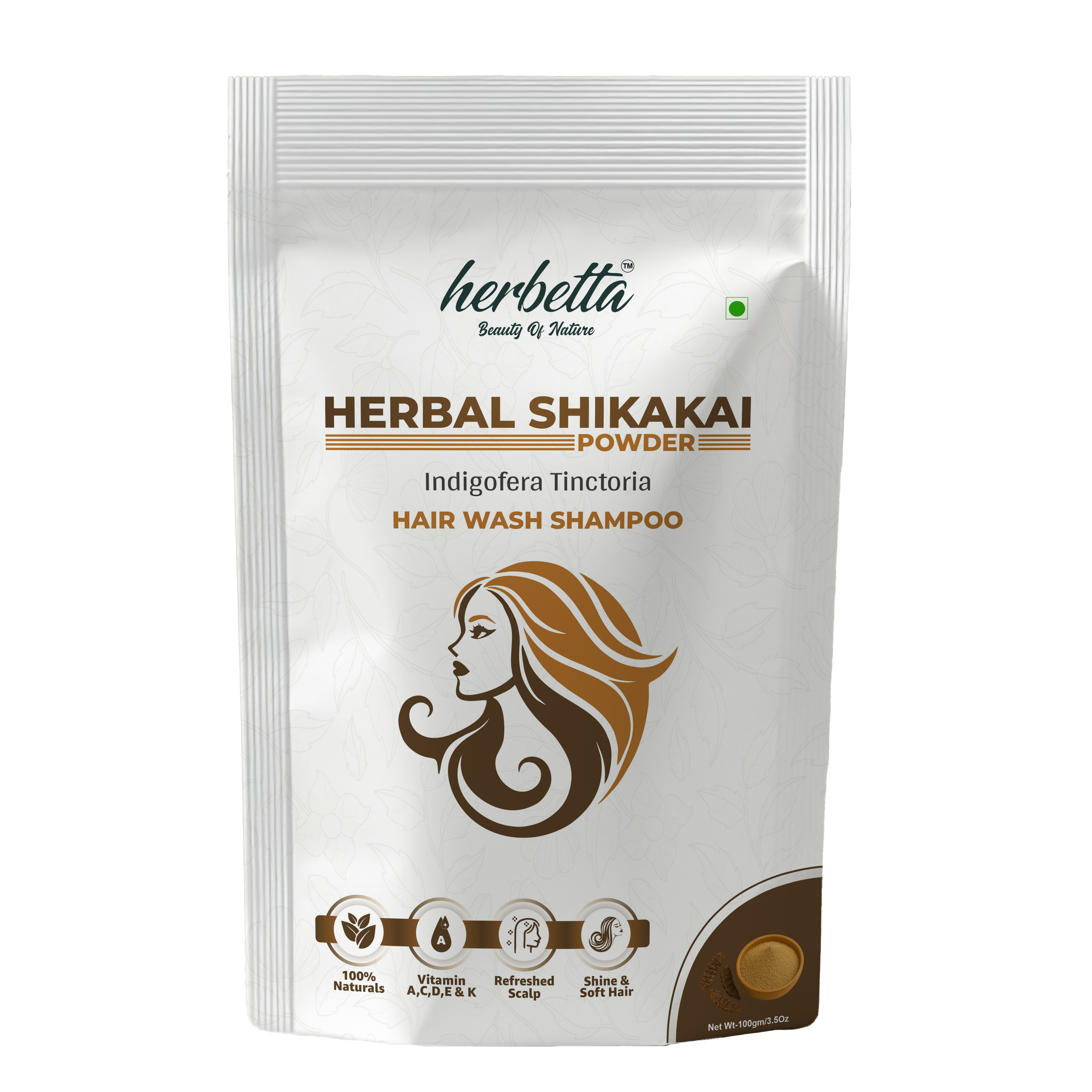 Herbetta Shikakai Powder - Hair Wash & Conditioner - Herbetta