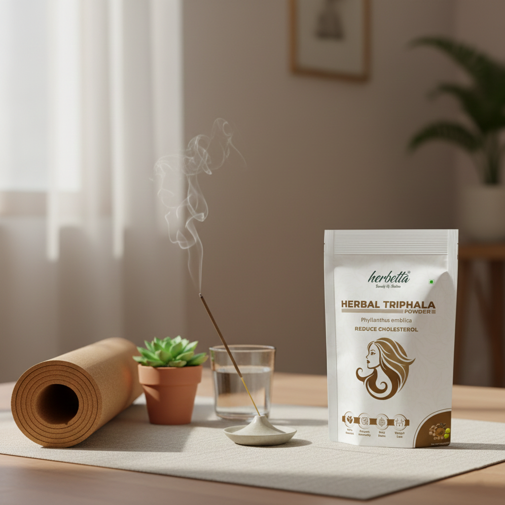 Herbetta Triphala Powder/Churna for Digestion & Gut Health - Herbetta